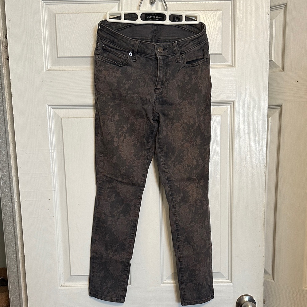 Lucky Brand Floral Skinny Jeans